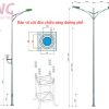Bản vẽ cột đèn chiếu sáng đường phố