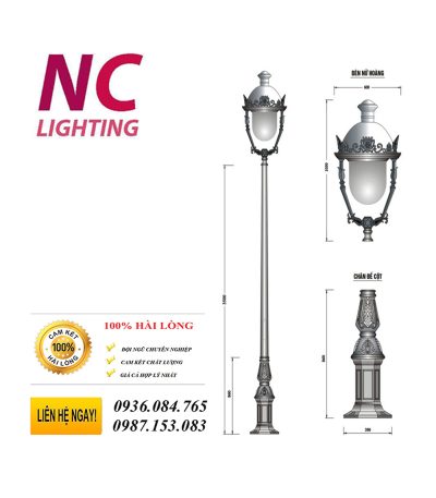 cột đèn sân vườn tại hà nam