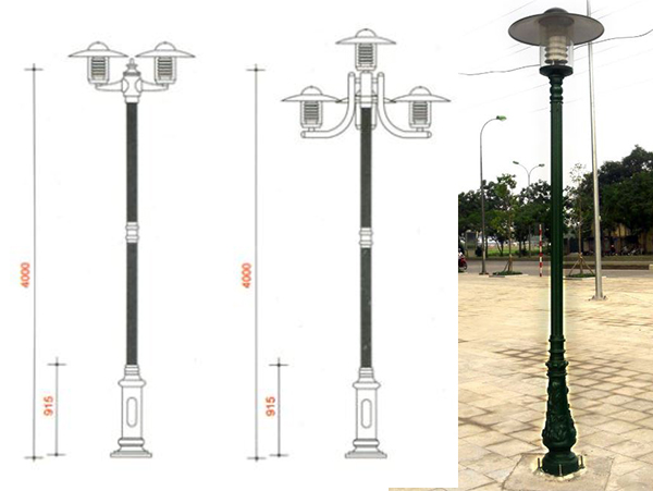 Cột đèn sân vườn Jupiter