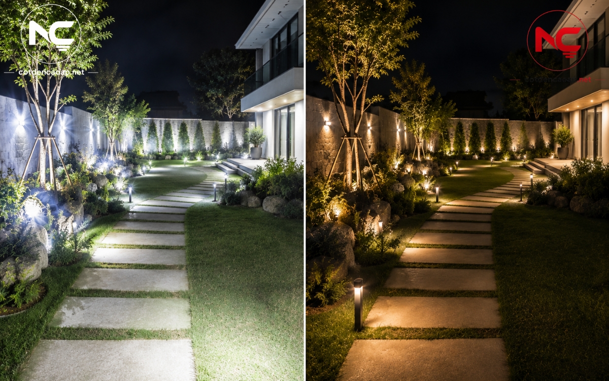 Lỗi chiếu sáng sân vườn