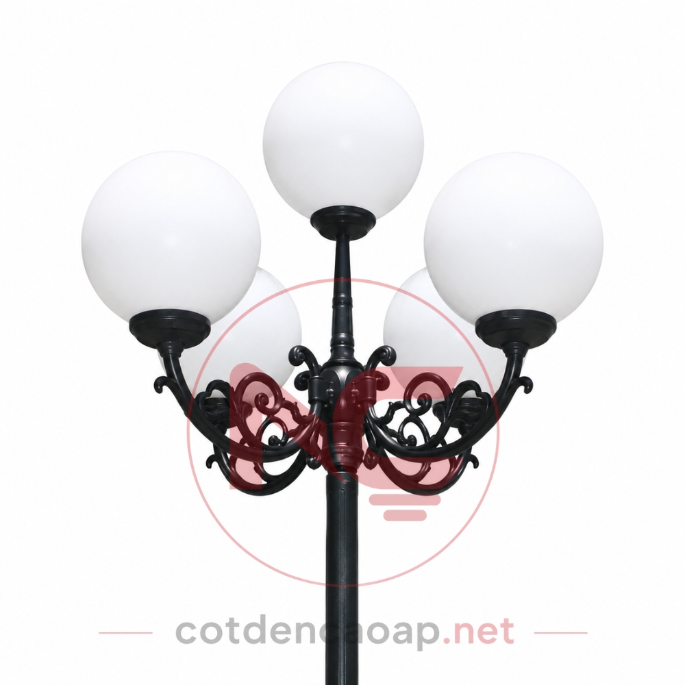 Tay đèn sân vườn 5 bóng