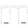 Cột Đèn Đường Mạ Kẽm NC09