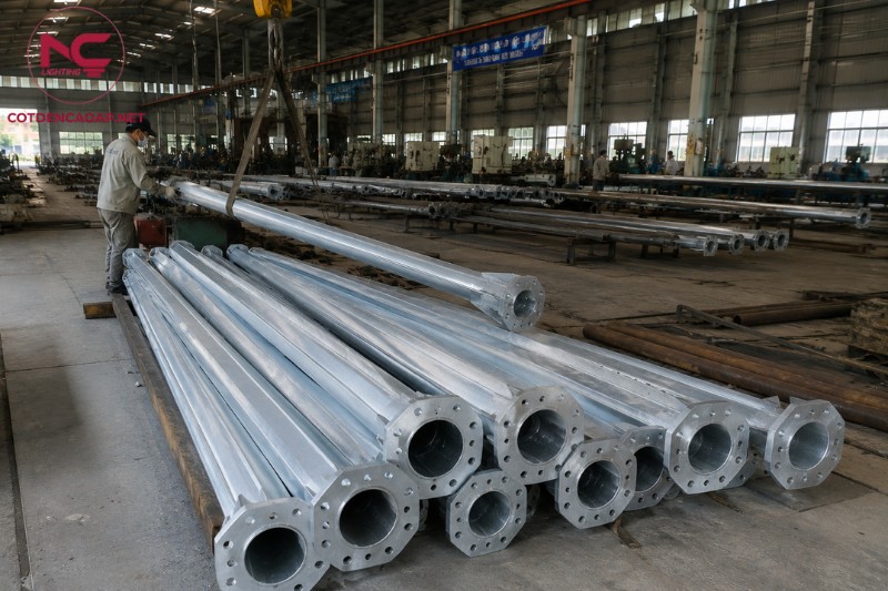 Nhà máy sản xuất cột đèn cao áp chất lượng