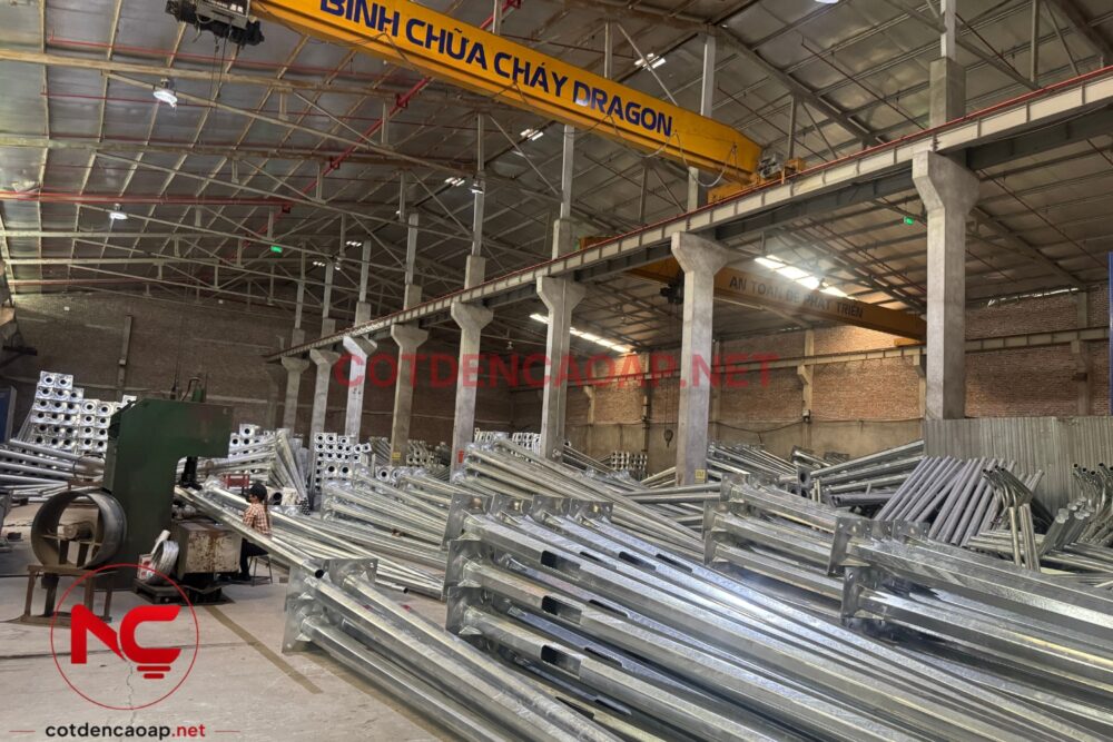 Quy trình sản xuất cột đèn cao áp tại cotdencaoap.net