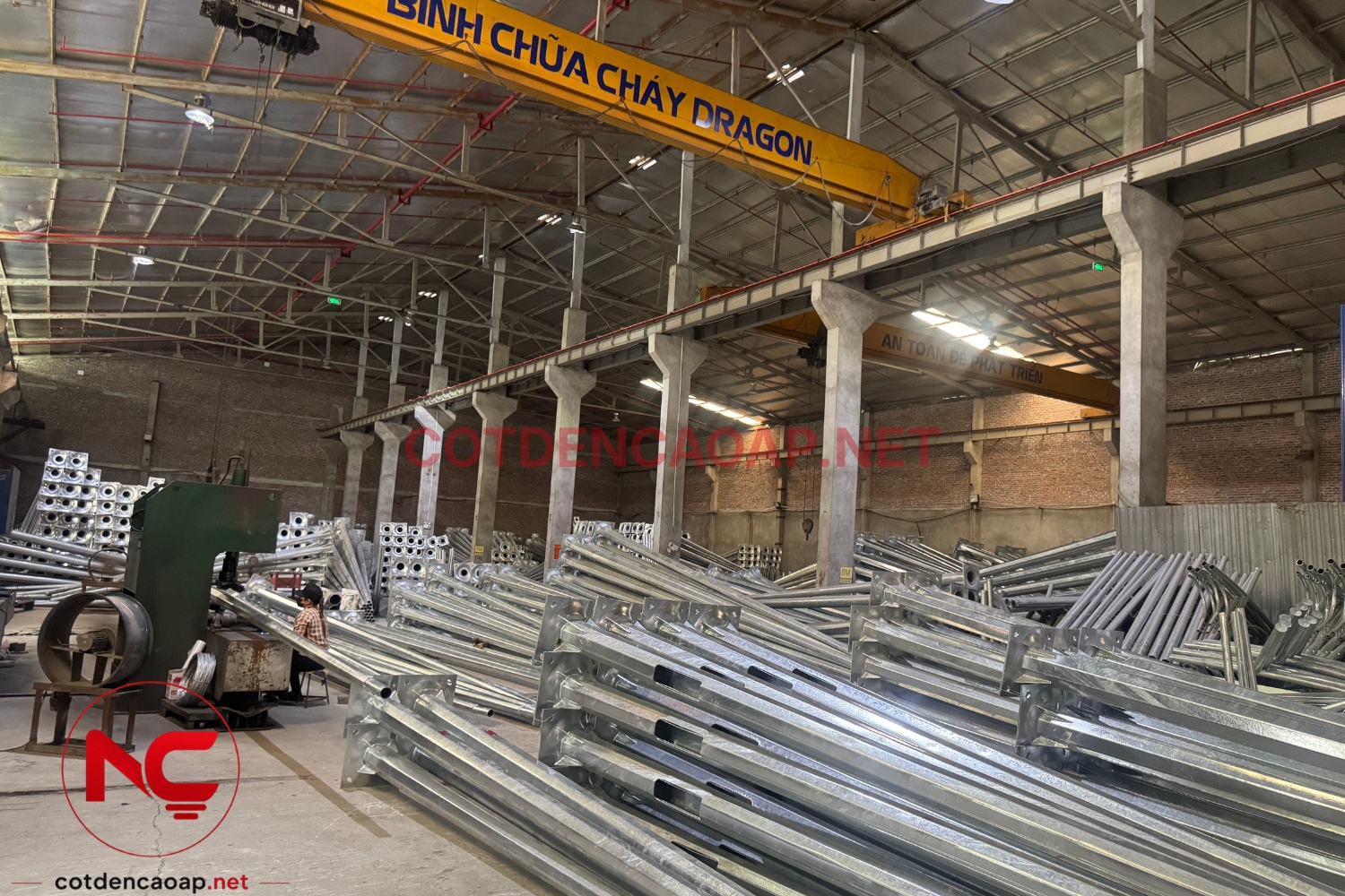 Quy trình sản xuất cột đèn cao áp tại cotdencaoap.net