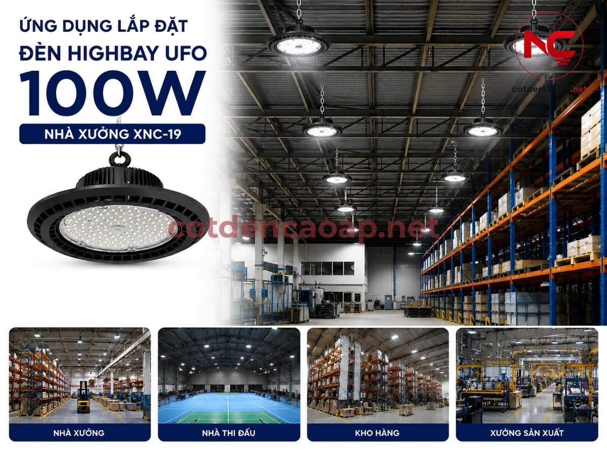 Ứng dụng của đèn led nhà xưởng xnc-19