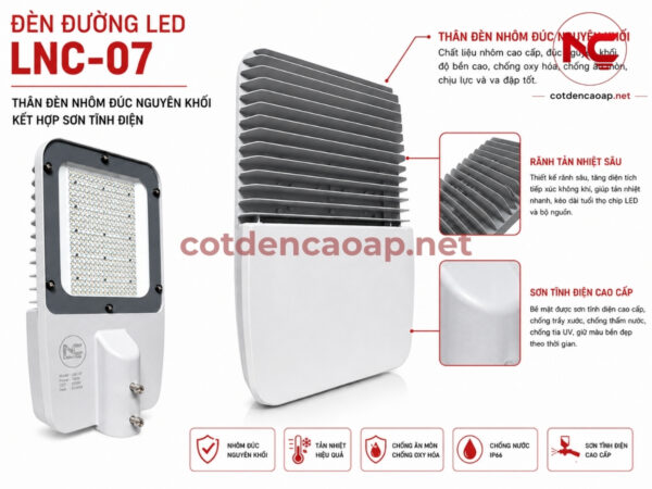 Chất liệu Đèn LED cao áp LNC 07