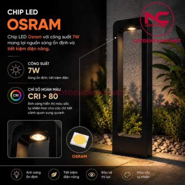 Chip led đèn nấm sân vườn DN11