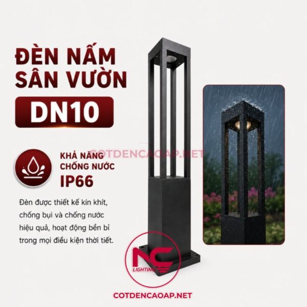 Chống nước đèn nấm sân vườn DN10