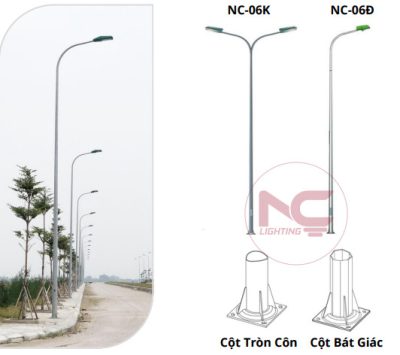 cột đèn đường phố nc 06