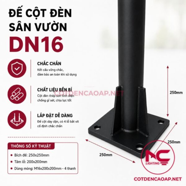 Đèn Nấm Kim Cương DN16