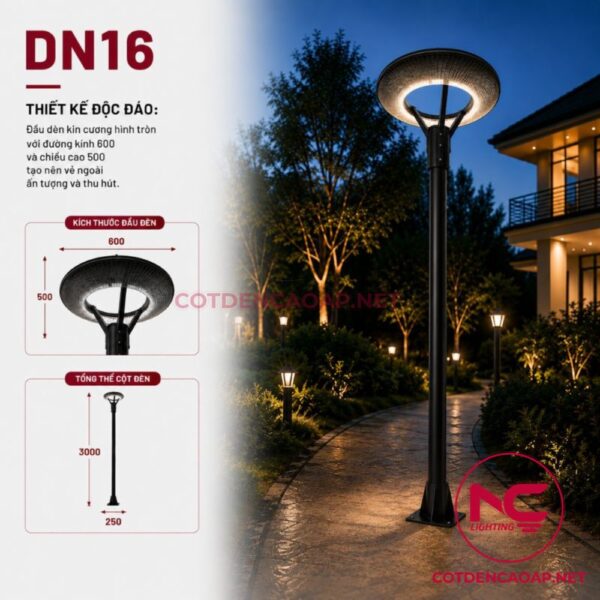 Đèn Nấm Kim Cương DN16