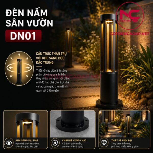 Đèn Nấm Sân Vườn DN01