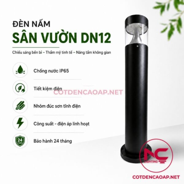 Thông tin sản phẩm đèn nấm sân vườn DN12