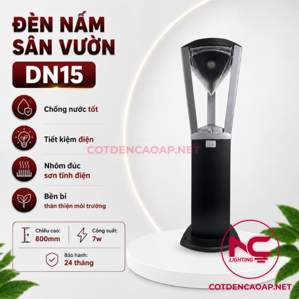 Thông tin đèn nấm sân vườn DN15