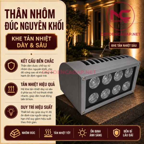 Đèn Chiếu Cột Thấu Kính Đặc Biệt NCCCTKDB