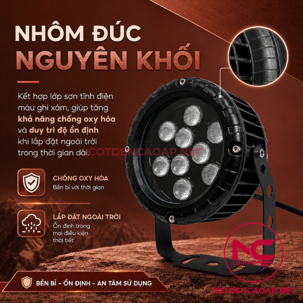 Đèn Chiếu Cây 2 Đáy NCC2D