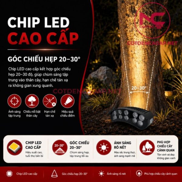 Đèn Ôm Gốc Cây NOGC
