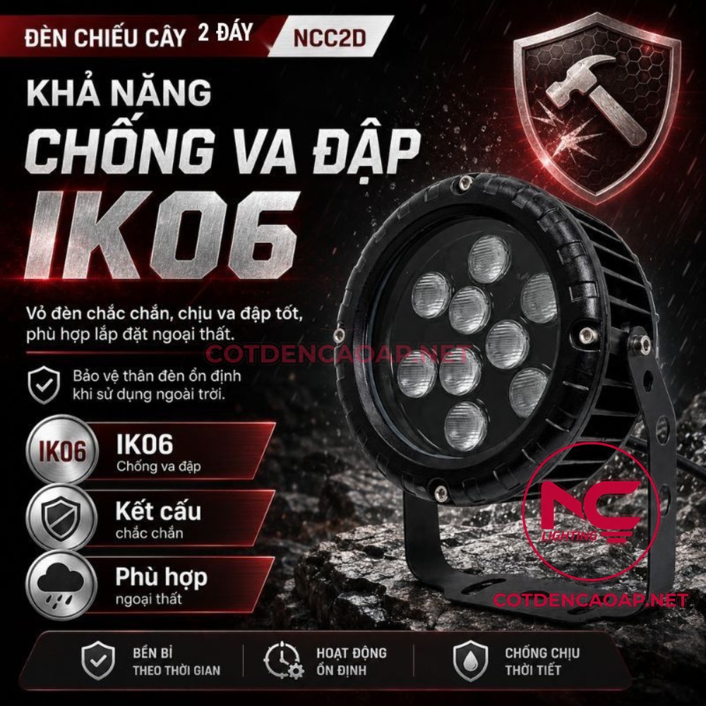 Đèn Chiếu Cây 2 Đáy NCC2D
