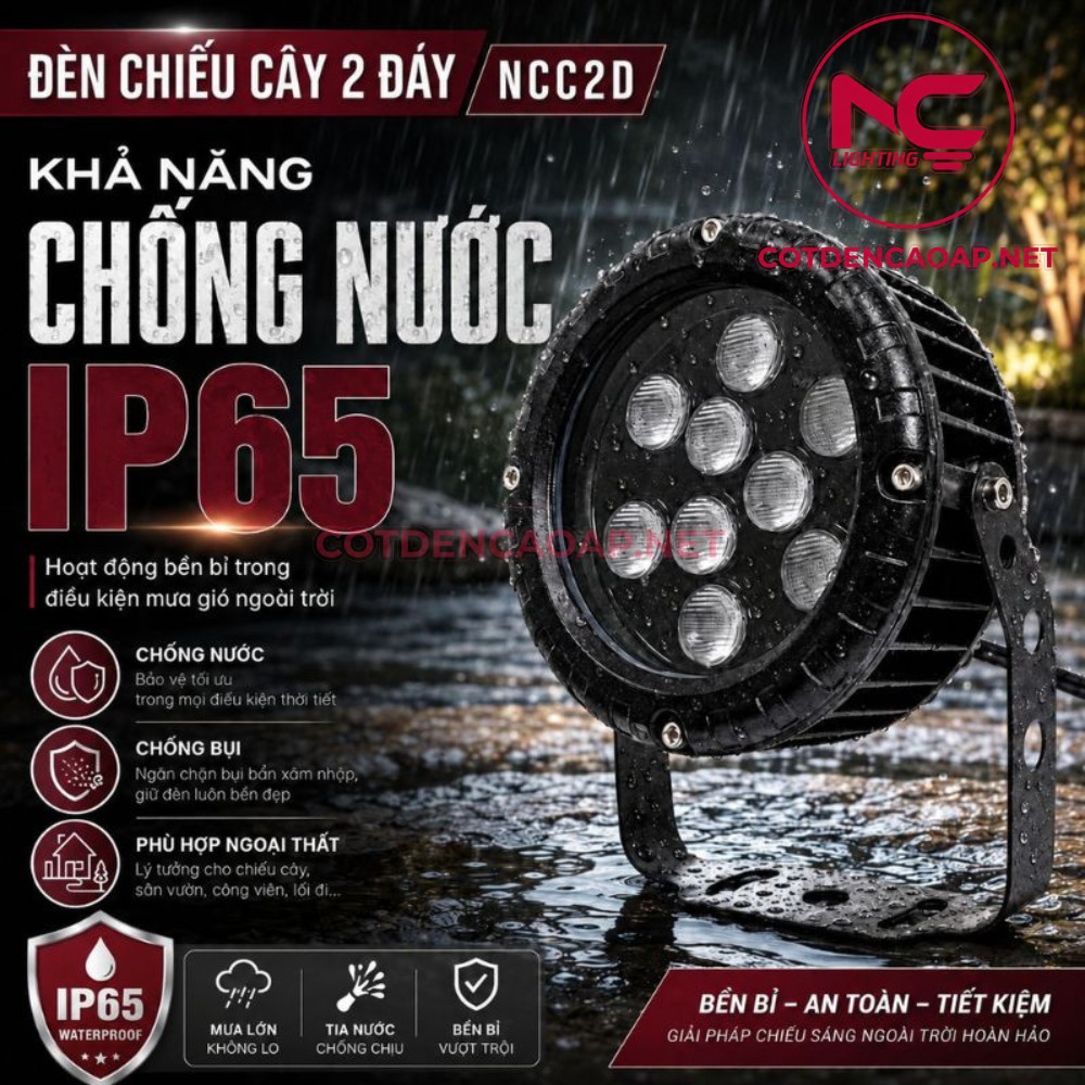 Đèn Chiếu Cây 2 Đáy NCC2D
