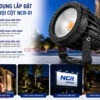 Ứng dụng đèn rọi cột ncr 01