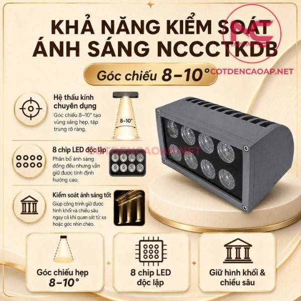 Đèn Chiếu Cột Thấu Kính Đặc Biệt NCCCTKDB