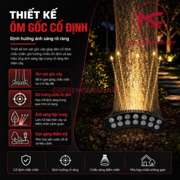 Đèn Ôm Gốc Cây NOGC