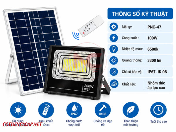 Thông số đèn pha led ntml pnc-47