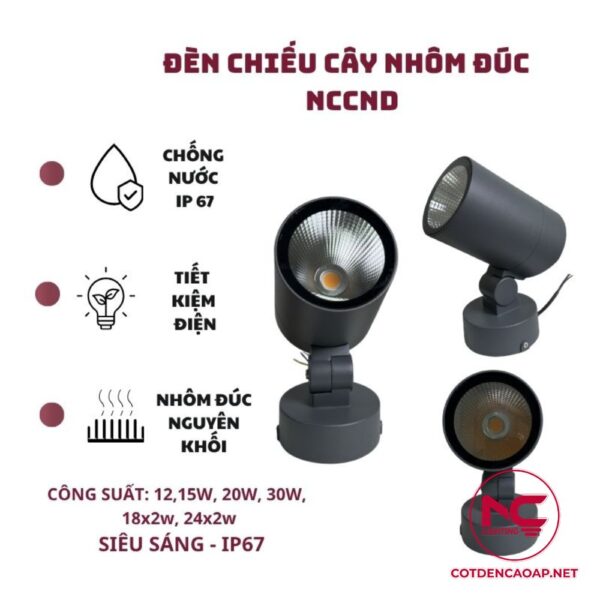 Thông tin đèn chiếu cây NCCND cao cấp