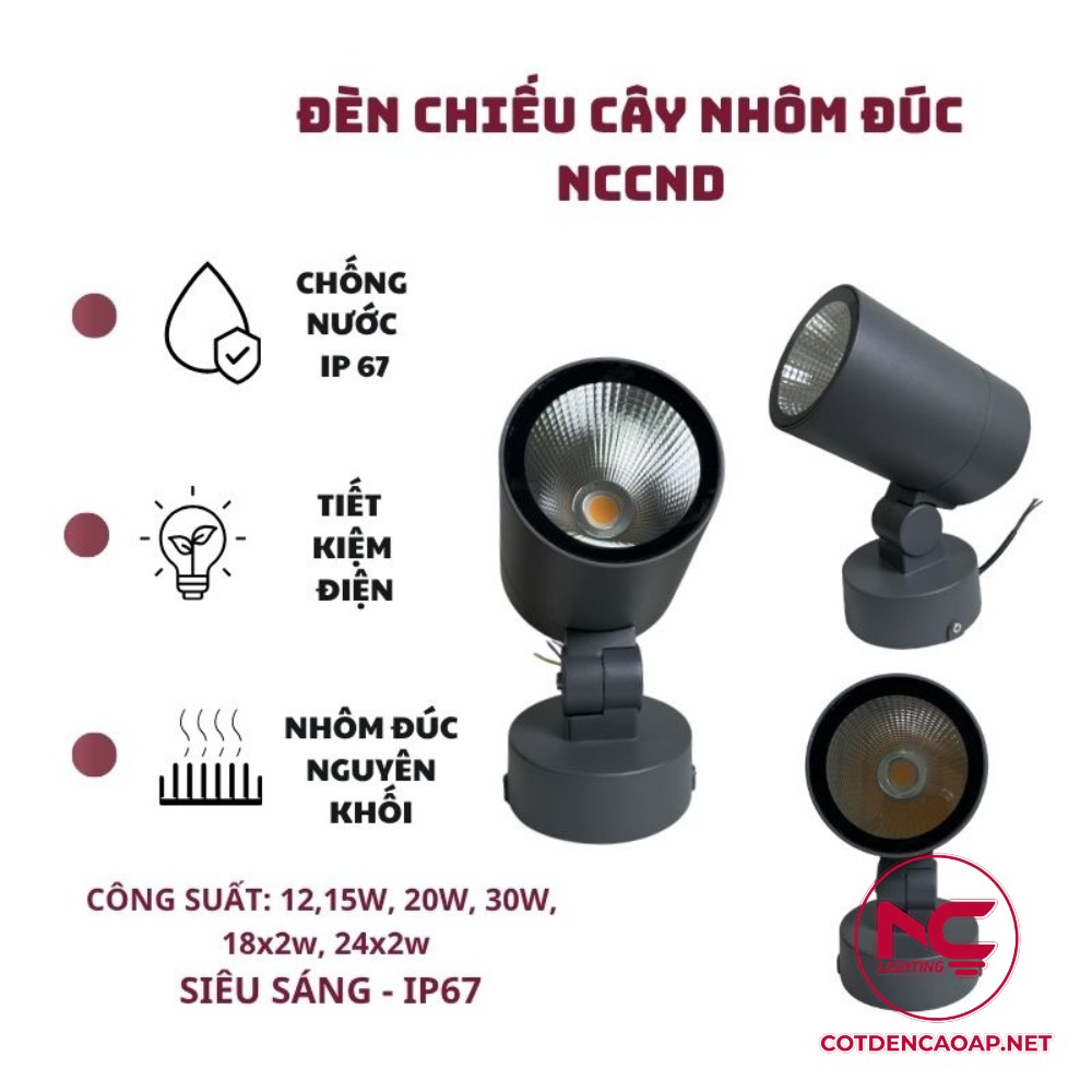 Thông tin đèn chiếu cây NCCND cao cấp
