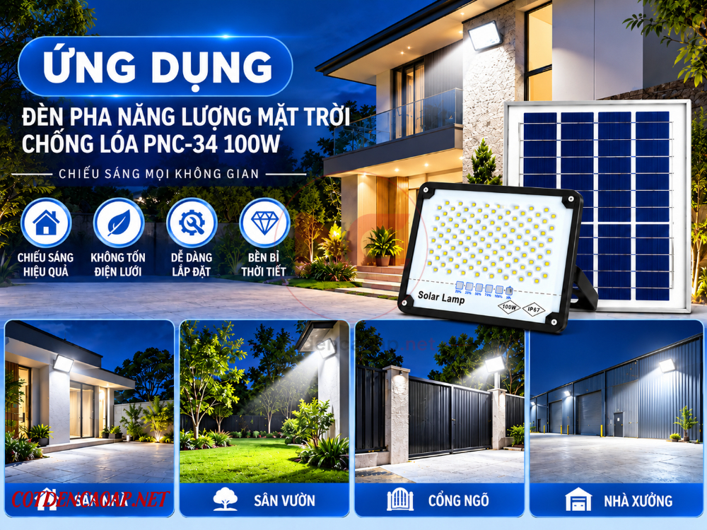 ứng dụng của đèn pha led nlmt pnc-34