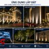 Ứng dụng đèn chiếu điểm vuông xám NCCDTKVX