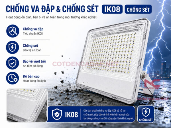 IK 08 đèn pha led pnc 54