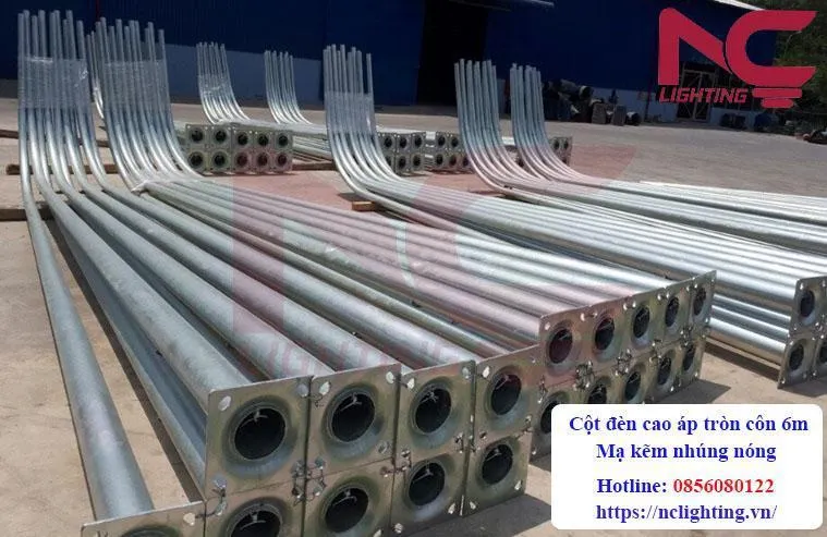 Cột đèn cao áp tròn côn