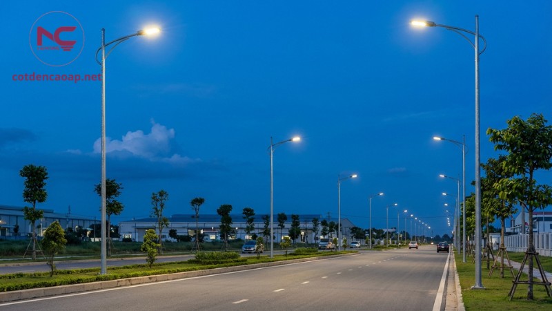 Cột đèn cao áp 8m ứng dụng công trình nào