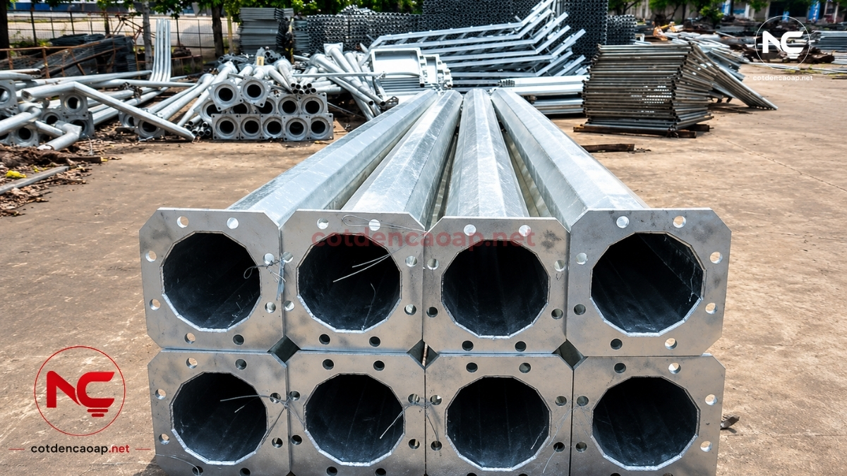 Cột thép mạ kẽm