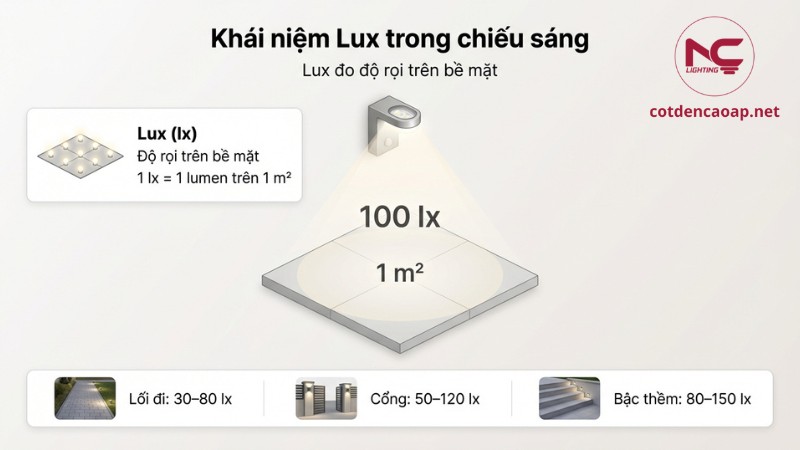 khái niệm Lux trong chiếu sáng
