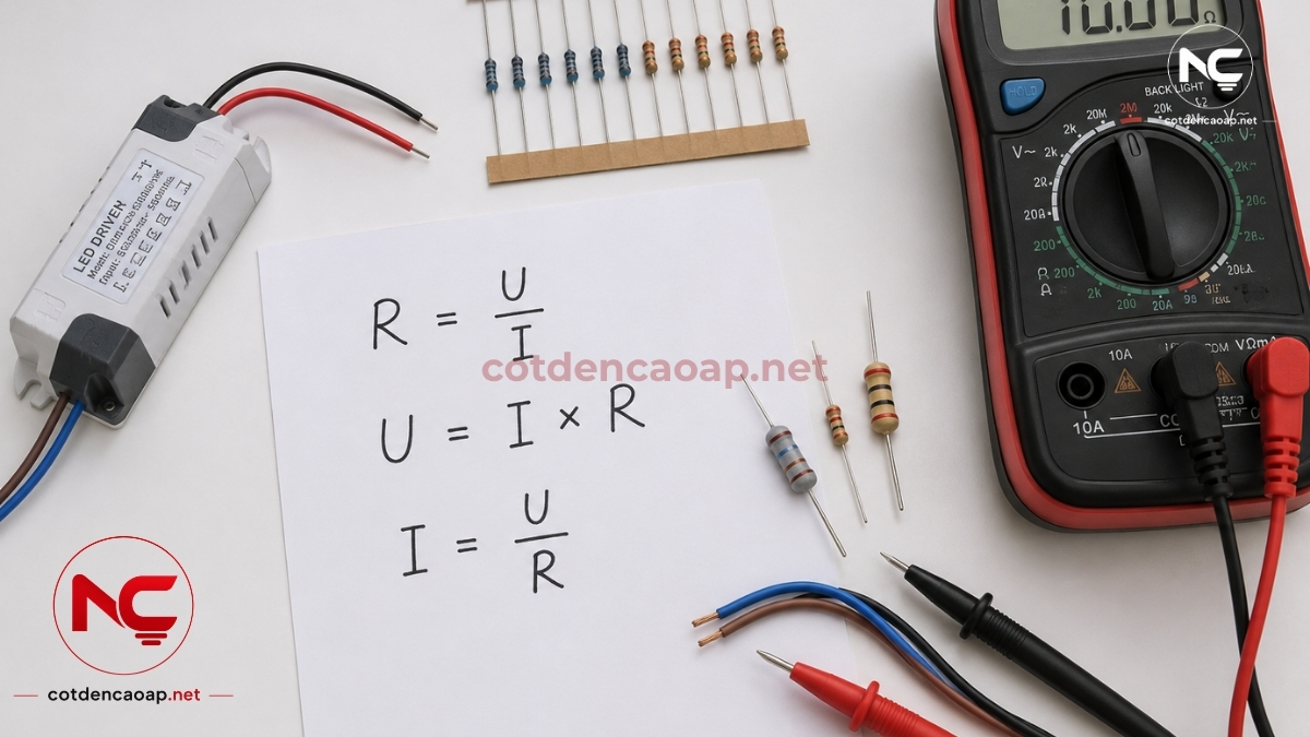 Bảng công thức định luật Ohm