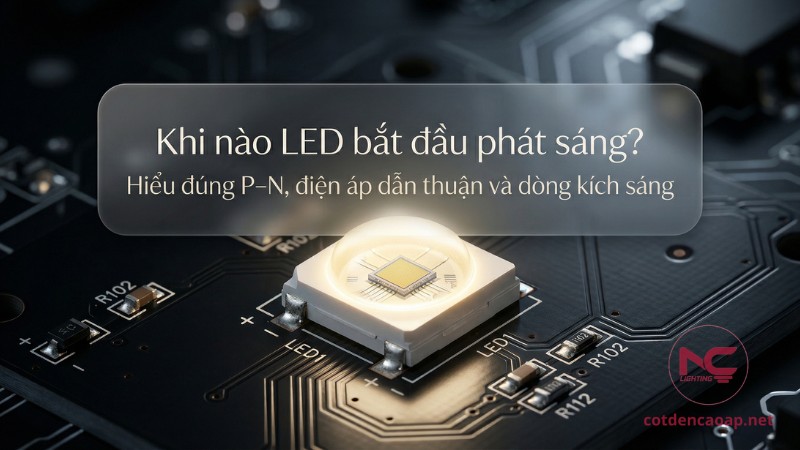 Khi nào LED bắt đầu phát sáng