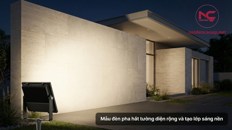 Đèn pha hắt tường diện rộng