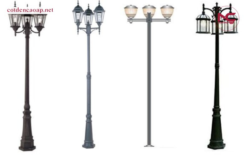 Cấu tạo của cột đèn sân vườn