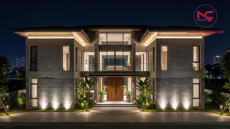 đèn mặt tiền biệt thự