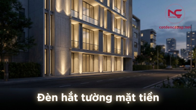 đèn hắt tường mặt tiền