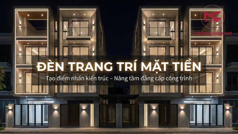 Các loại đèn trang trí mặt tiền phổ biến và cách chọn