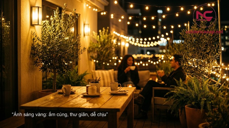 ưu điểm của ánh sáng vàng