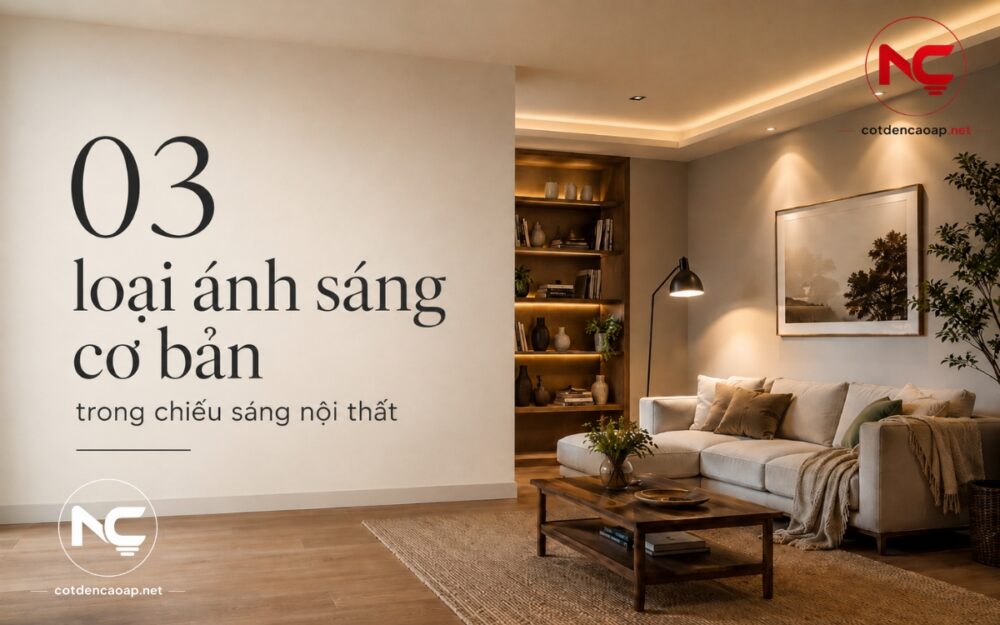 3 lớp ánh sáng cơ bản trong chiếu sáng nội thất