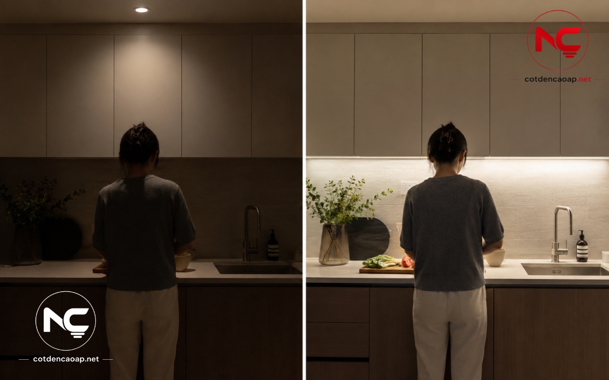 Ánh sáng Task khu bếp