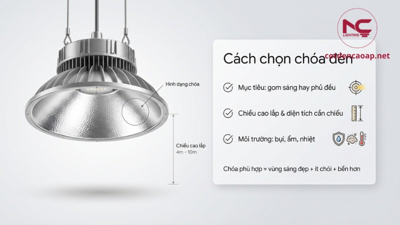 Cách chọn chóa đèn
