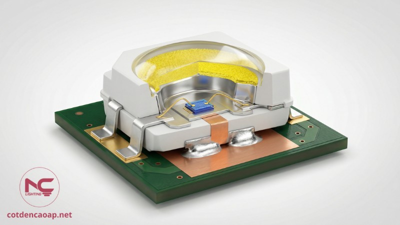 cấu tạo chip led smd cutaway