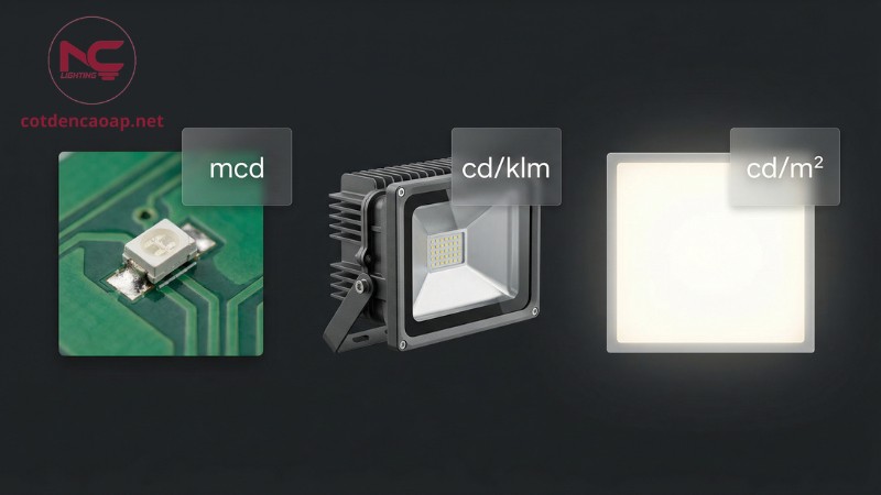 Các đơn vị liên quan candela